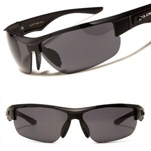 Athletic Sporty Goggles Golf Cycling Running Baseball Sunglasses Black